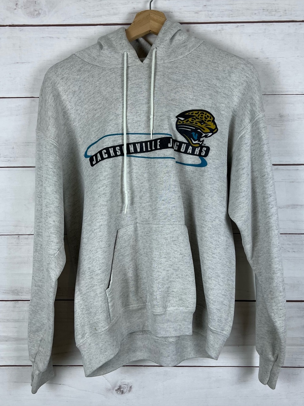 Vintage 90s Jacksonville Jaguars NFL Hoodie Lee Medium Gray Sweatshirt